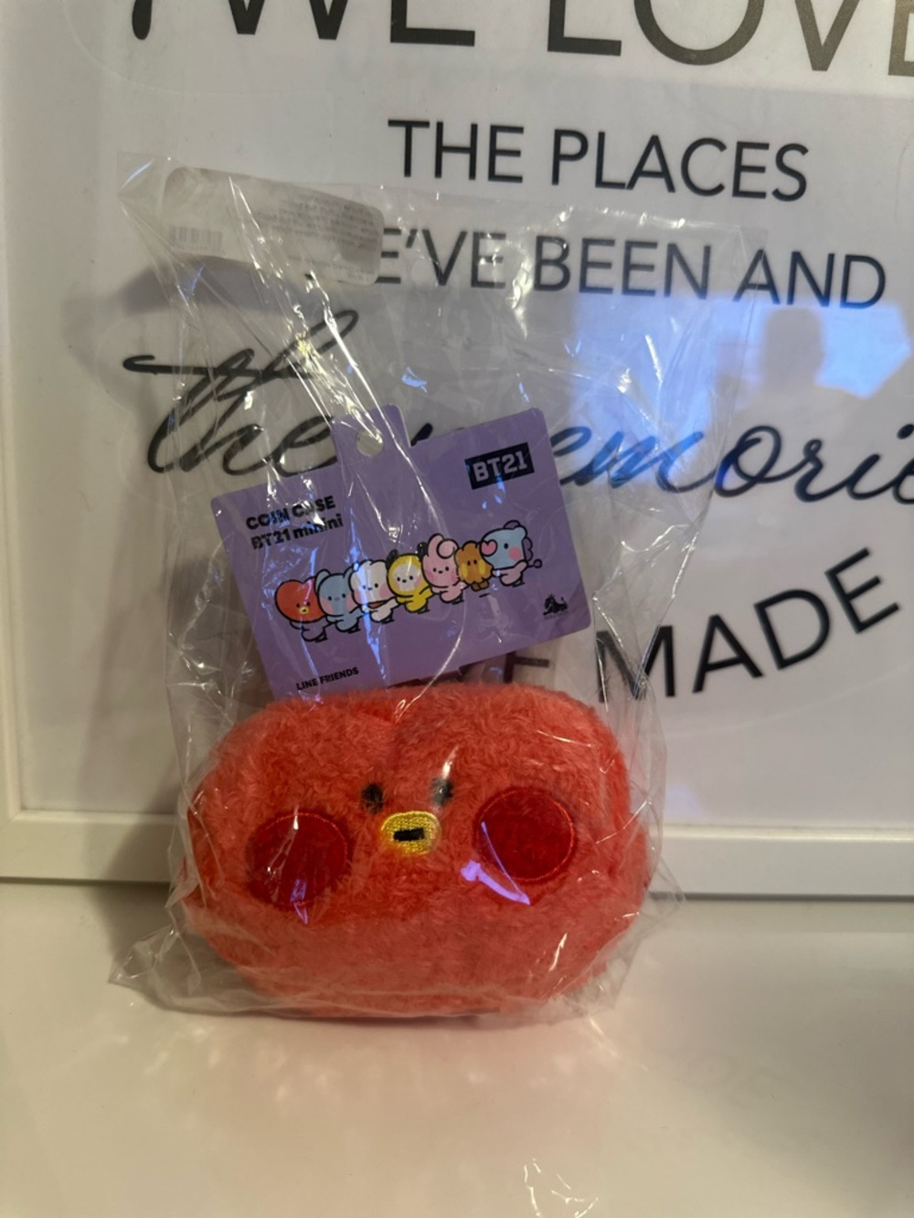 BT21 Minini TATA Plush Coin Case Pouch ❤️ BTS LINE FRIENDS Cute Zip Wallet